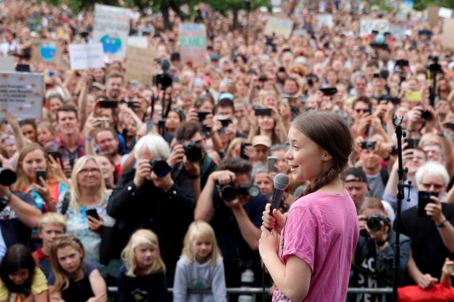 Greta Thunberg leads a protest of strong, passionate youth fighting for a better tomorrow