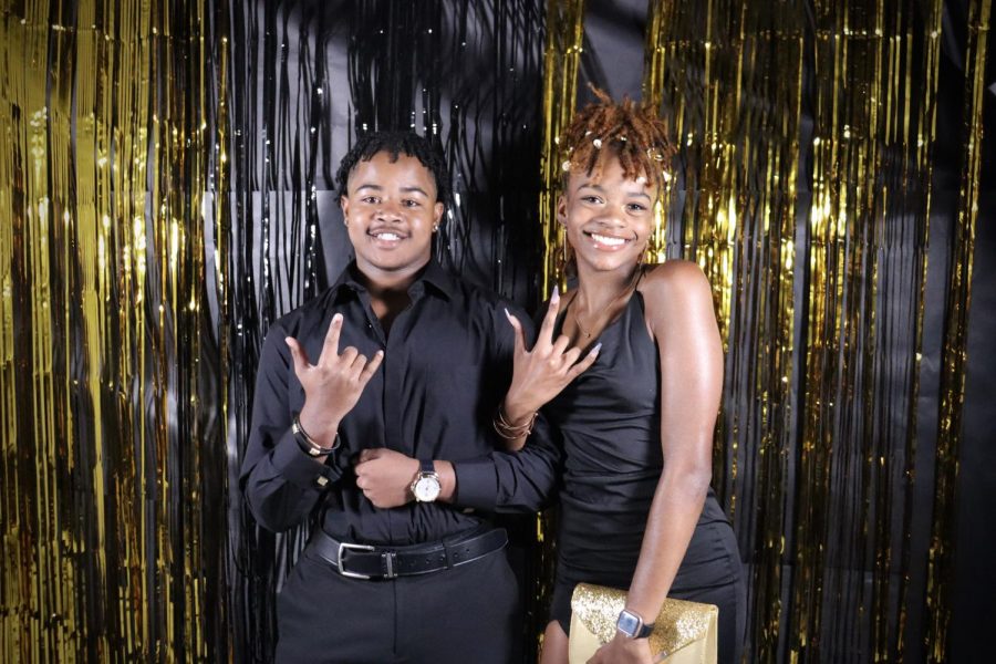 Christian White (11) and his lovely date Nija Hayes (10)!