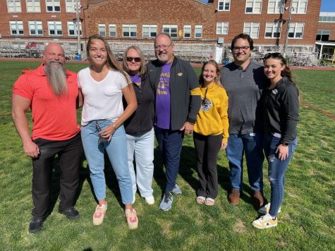 Pictured at the Sophia Rivera Invitational: Coach Long, Sophia Rivera, Michele Hassemeyer, Edwin Rivera, Haley Rivera, David Rivera, Kiyah Bast.