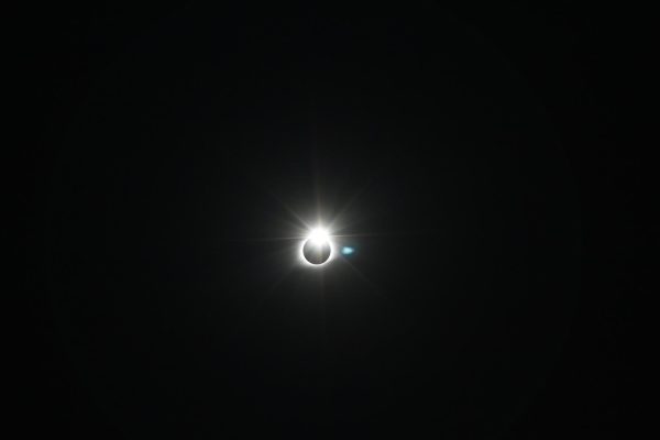 A photo taken from Brentwoods track during the last total solar eclipse in August 2017. 