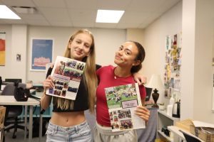 Nadia Woodman (10) and Geniyah Johnson (10) pose with the spring supplement. 