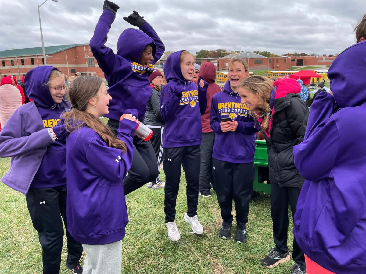 Last year's girls team placed third at districts which secured them a ticket to the state meet. Pictured is the moment when former head coach Julie Cohen, informed the team that they were headed to state!